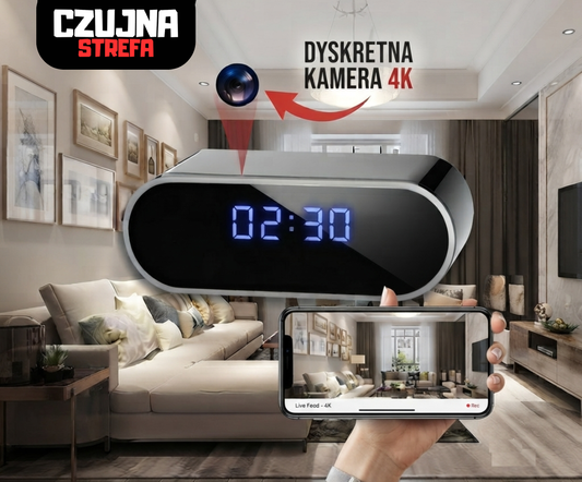 Ukryta kamera w budziku WiFi